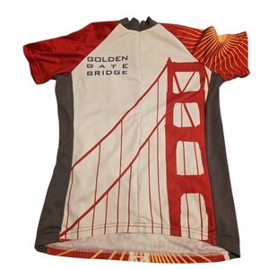 Golden Gate Bridge 75th Anniversary Short Sleeve Biking Jersey Size Small